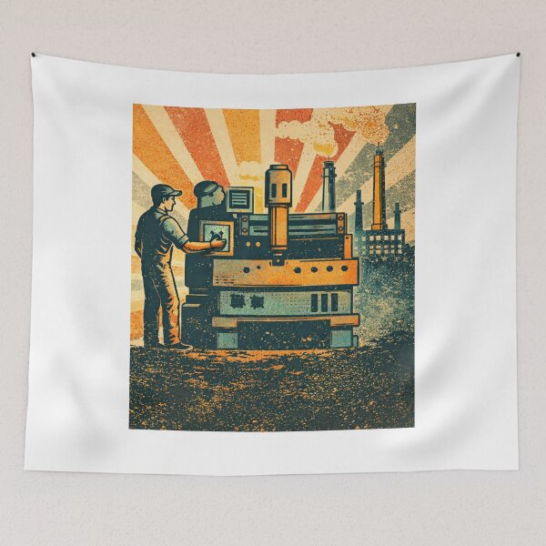 Item preview, Classic Machinist Art for Men Dad CNC Machine Operator designed and sold by funnyshop222.