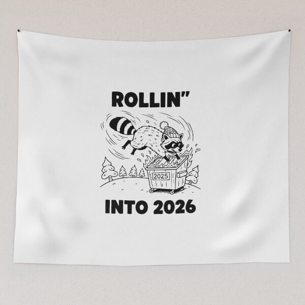 Item preview, Rollin' Into 2026 For Raccoon Lovers designed and sold by artcultreone.