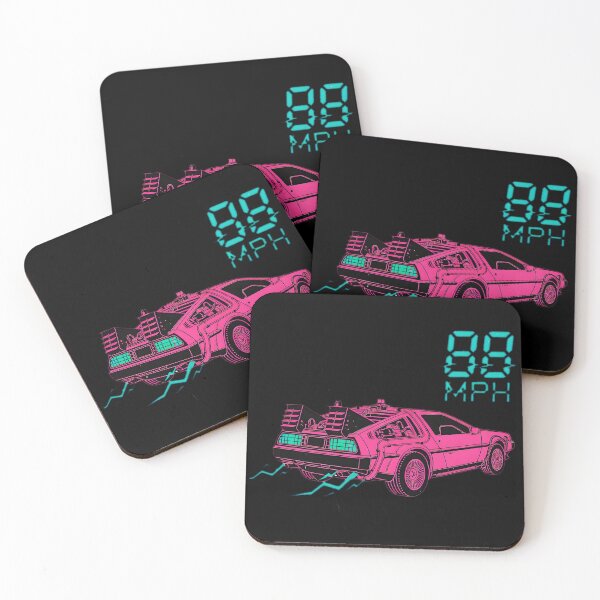 Item preview, Neon 88 MPH Time Machine Synthwave 80s Car designed and sold by Off-Road-Zone.