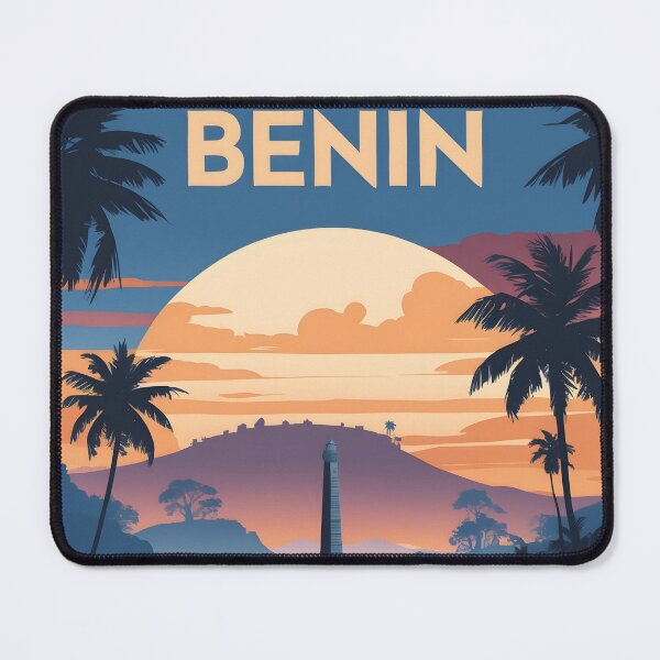 Item preview, Benin Retro Vintage Travel Design designed and sold by TravelersGems.