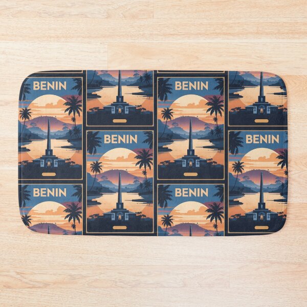 Item preview, Benin Retro Vintage Travel Design designed and sold by TravelersGems.