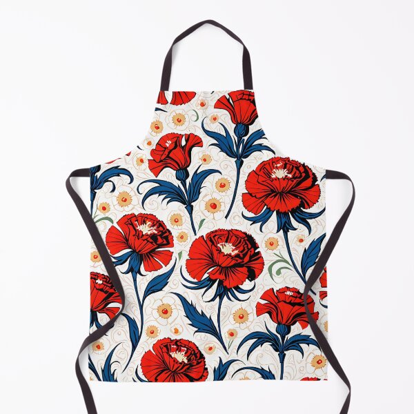 Item preview, Red Carnations with Timeless Floral Charm. designed and sold by MissYouONLY.
