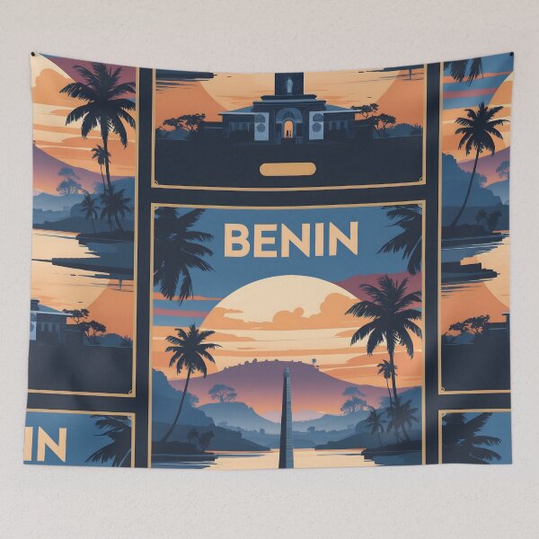 Item preview, Benin Retro Vintage Travel Design designed and sold by TravelersGems.