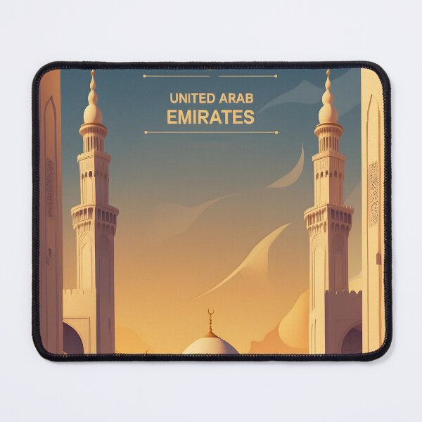 Item preview, United Arab Emirates Retro Vintage Travel Design designed and sold by TravelersGems.