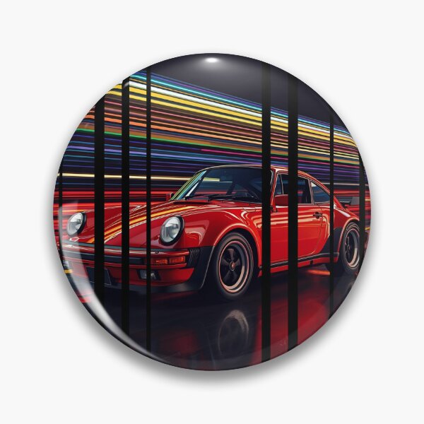 Item preview, Porsch 911 Turbo S inspired Design Vintage racing poster style, dynamic motion lines 2 designed and sold by Neon G.