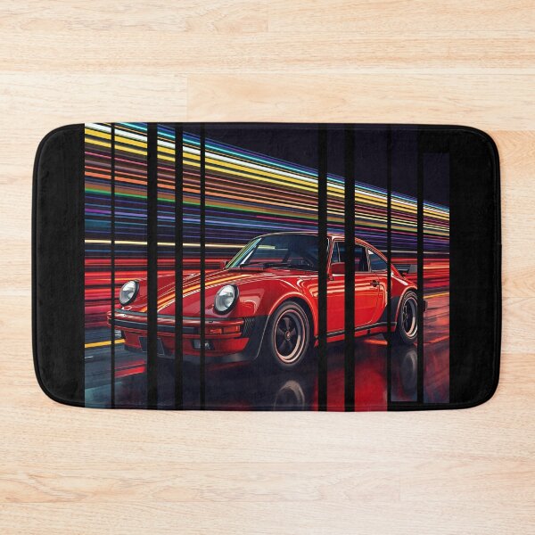 Item preview, Porsch 911 Turbo S inspired Design Vintage racing poster style, dynamic motion lines 2 designed and sold by Neon G.