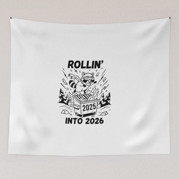 Item preview, Rollin' Into 2026 For Raccoon Lovers designed and sold by artcultreone.