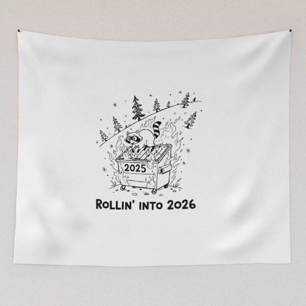 Item preview, Rollin' Into 2026 For Raccoon Lovers designed and sold by artcultreone.
