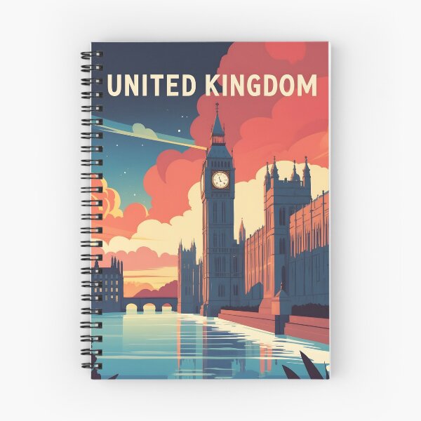 Item preview, United Kingdom Retro Vintage Travel Design designed and sold by TravelersGems.