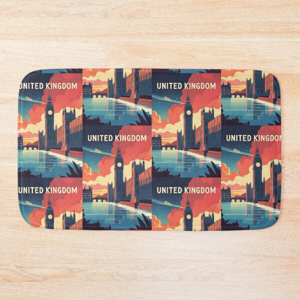 Item preview, United Kingdom Retro Vintage Travel Design designed and sold by TravelersGems.