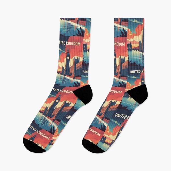 Item preview, United Kingdom Retro Vintage Travel Design designed and sold by TravelersGems.