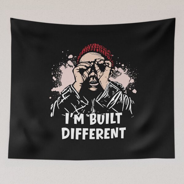 Item preview, "I'm Built Different" Binocular Illusion Guy designed and sold by QuoteCanvas.TH.