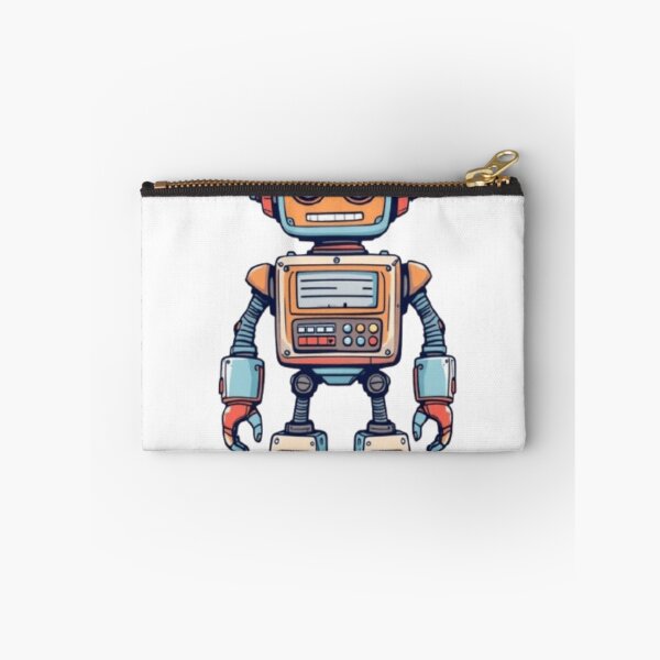 Item preview, Smiling Retro Robot – 1980s Vintage Cartoon Style designed and sold by Colorfulsigns.