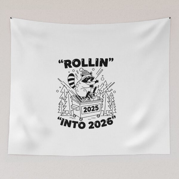 Item preview, Rollin' Into 2026 For Raccoon Lovers designed and sold by artcultreone.