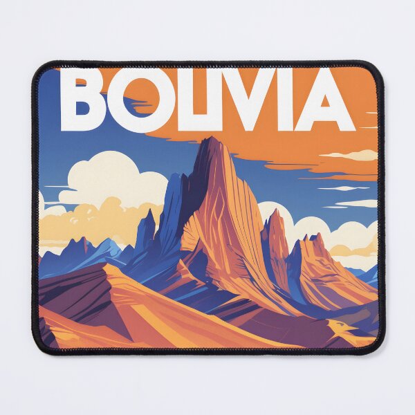 Item preview, Bolivia Retro Vintage Travel Design designed and sold by TravelersGems.