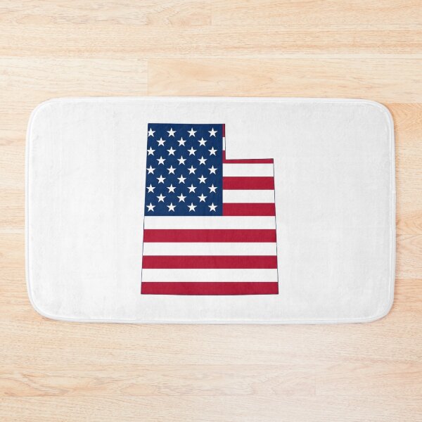 Item preview, Utah Stars & Stripes State Silhouette – Distressed Americana designed and sold by Paper Drip.
