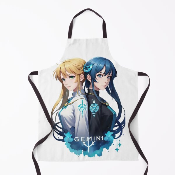 Item preview, Celestial Gemini Twins Anime Portrait Art designed and sold by newvisionart191.