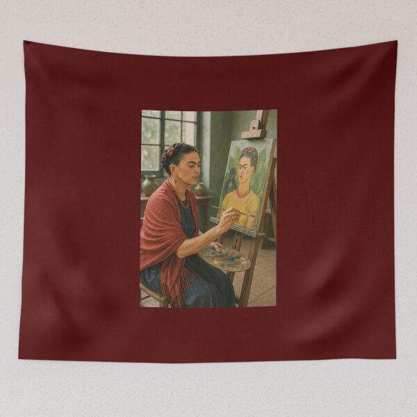 Item preview, Frida Kahlo at Work in Her Studio  designed and sold by Halifaxartguy.