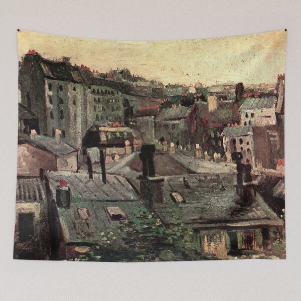 Item preview, Vincent Van Gogh - View Of Roofs And Backs Of Houses designed and sold by st1art.