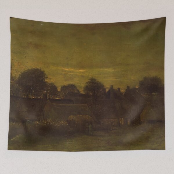 Item preview, Vincent Van Gogh - Village At Sunset designed and sold by st1art.
