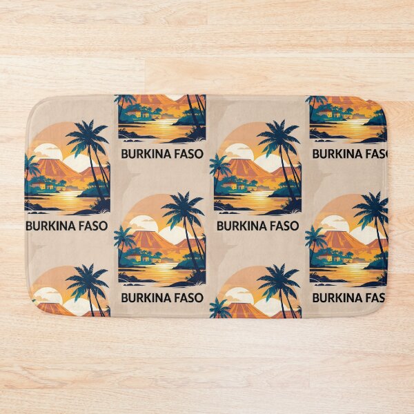 Item preview, Burkina Faso Retro Vintage Travel Design designed and sold by TravelersGems.