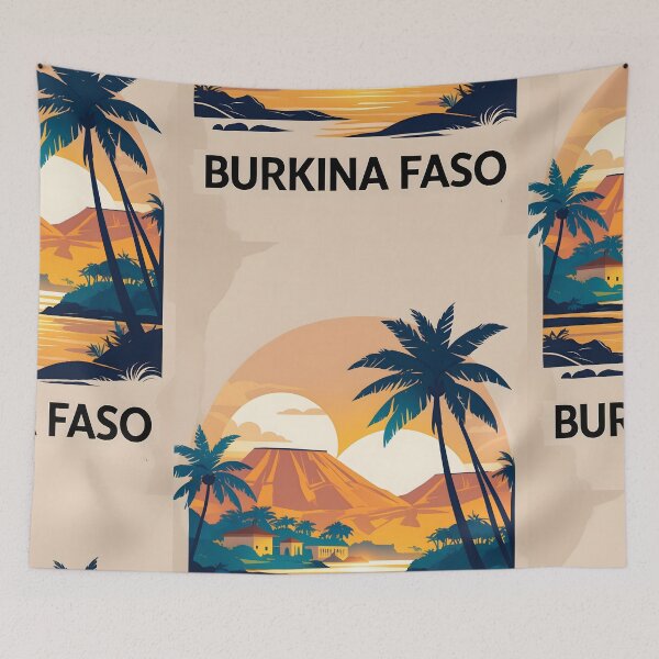 Item preview, Burkina Faso Retro Vintage Travel Design designed and sold by TravelersGems.