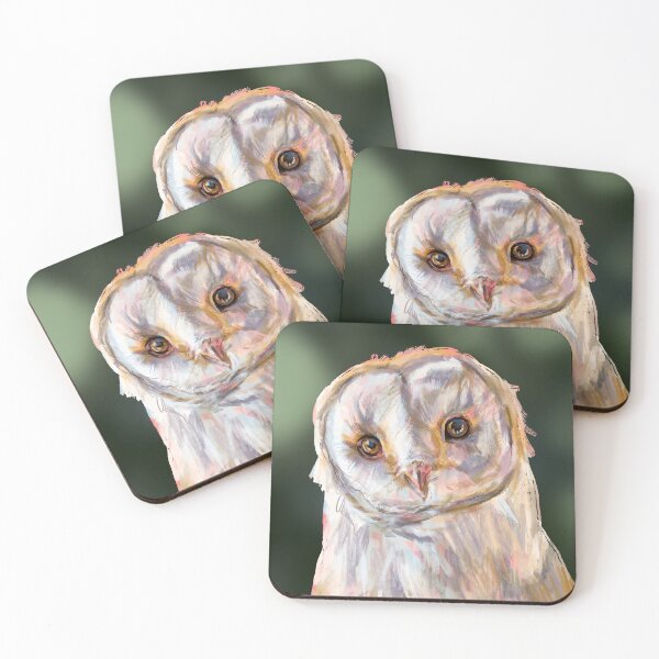 Item preview, Barn Owl digital Oil Painting by artist Elizabeth McAlarney designed and sold by Paintbrushbetty.