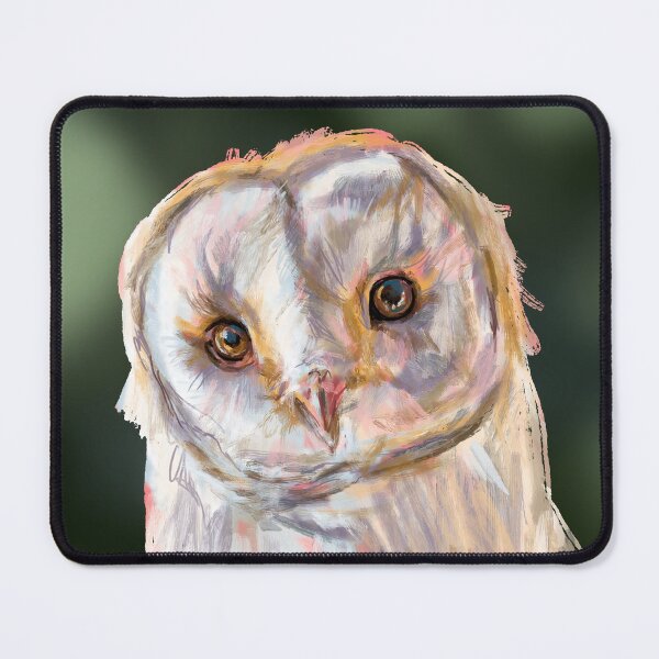 Item preview, Barn Owl digital Oil Painting by artist Elizabeth McAlarney designed and sold by Paintbrushbetty.