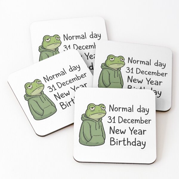 Item preview, Normal Day 31 December New Year Birthday Frog designed and sold by MukuMint.