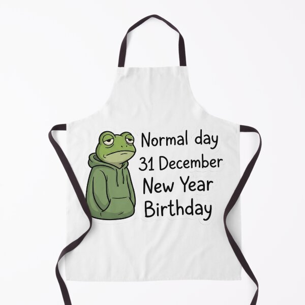 Item preview, Normal Day 31 December New Year Birthday Frog designed and sold by MukuMint.