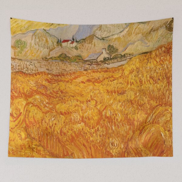Item preview, Vincent Van Gogh - Wheat Field Behind Saint Paul Hospital With A Reaper designed and sold by st1art.