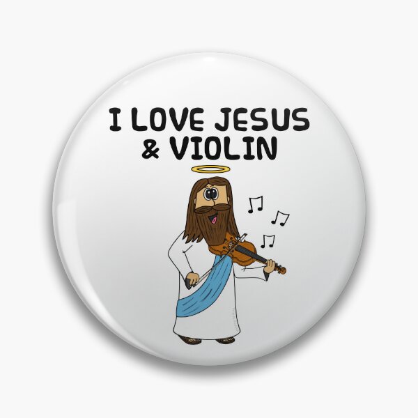 Item preview, I Love Jesus and Violin, Christian Violinist Church Funny designed and sold by doodlerob.