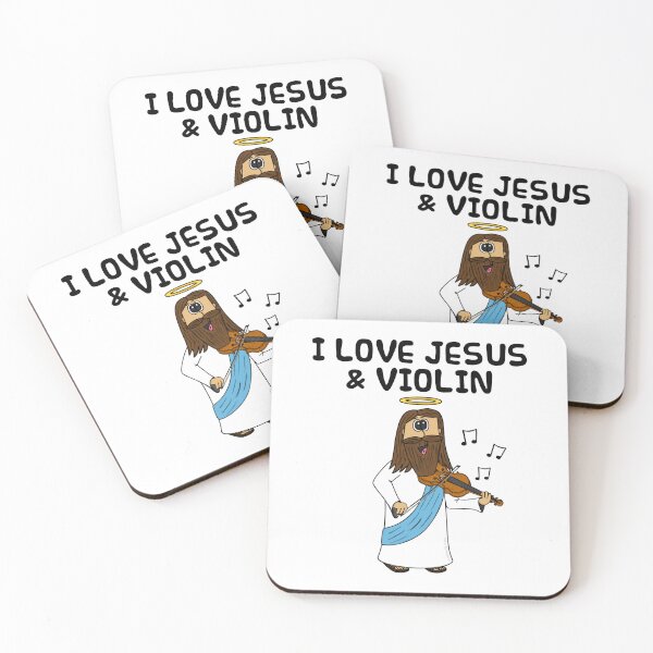 Item preview, I Love Jesus and Violin, Christian Violinist Church Funny designed and sold by doodlerob.