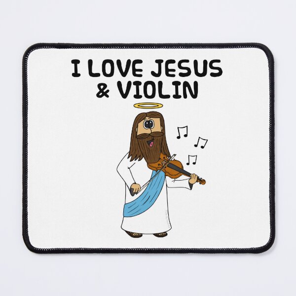 Item preview, I Love Jesus and Violin, Christian Violinist Church Funny designed and sold by doodlerob.