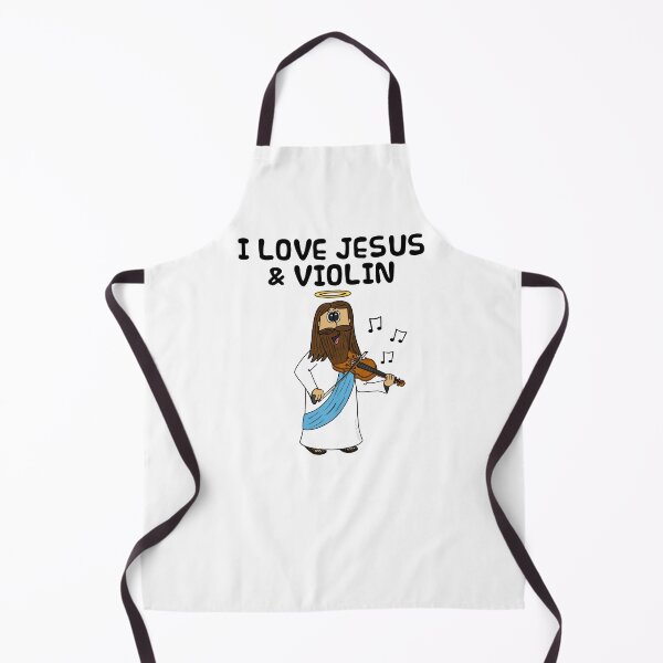 Item preview, I Love Jesus and Violin, Christian Violinist Church Funny designed and sold by doodlerob.