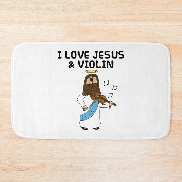 Item preview, I Love Jesus and Violin, Christian Violinist Church Funny designed and sold by doodlerob.