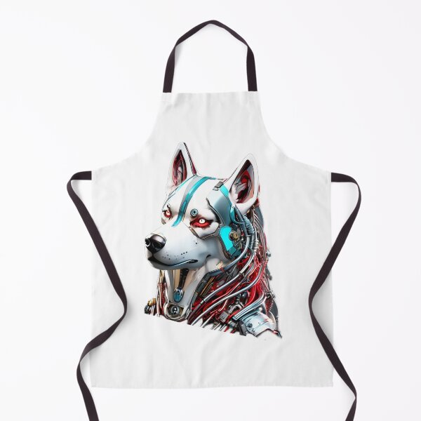 Item preview, Cybernetic Siberian Husky – Futuristic Robotic Animal Art designed and sold by Naturalite19.