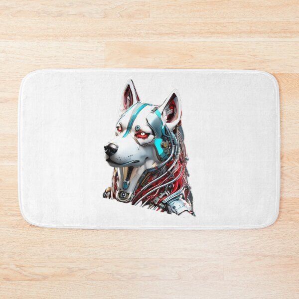 Item preview, Cybernetic Siberian Husky – Futuristic Robotic Animal Art designed and sold by Naturalite19.