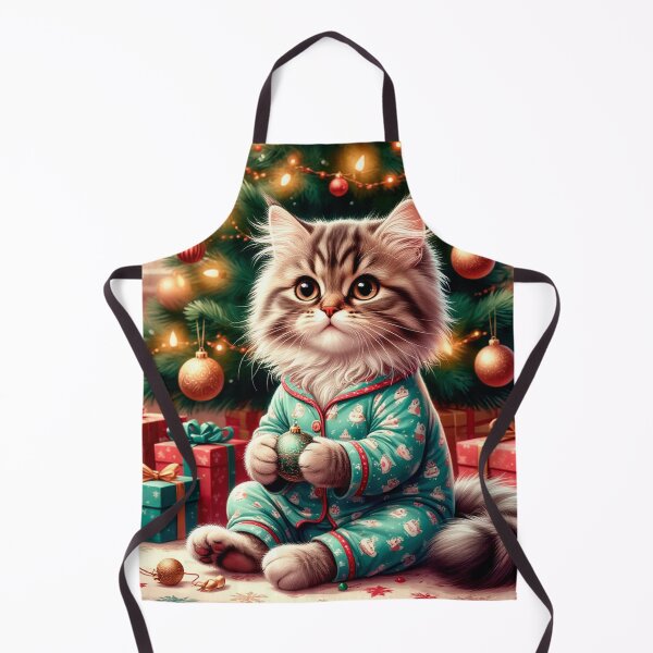 Item preview, Cozy New Year Cat in Pajamas – Cute Winter Holiday Art designed and sold by AmetistLight.