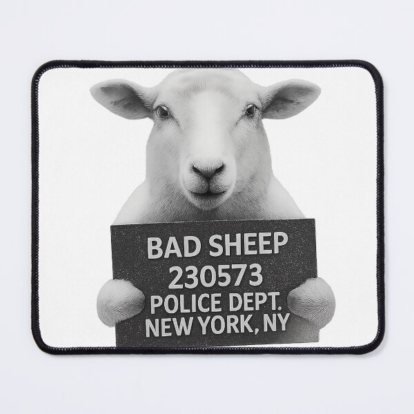 Item preview, Mugshot Bad Sheep designed and sold by Mad-by-The-O.