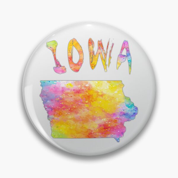 Item preview, Iowa State Pride - Vibrant Artistic Watercolor Silhouette designed and sold by mashmosh.
