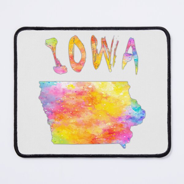 Item preview, Iowa State Pride - Vibrant Artistic Watercolor Silhouette designed and sold by mashmosh.