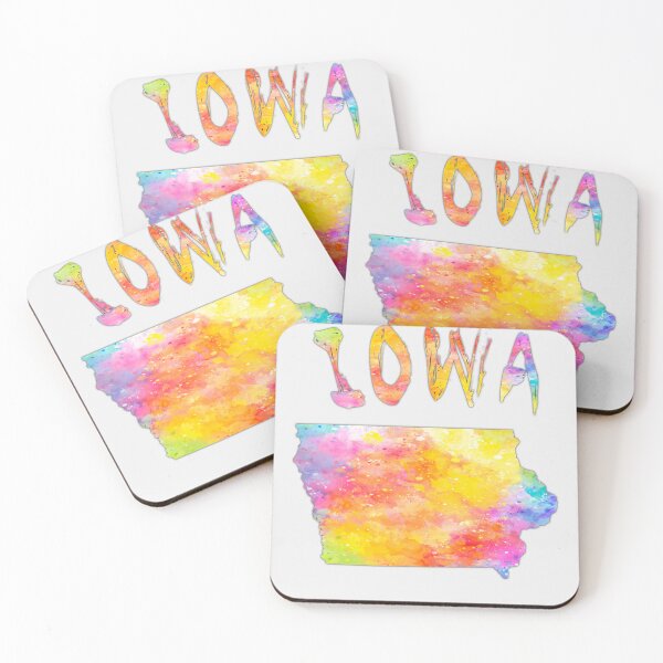 Item preview, Iowa State Pride - Vibrant Artistic Watercolor Silhouette designed and sold by mashmosh.
