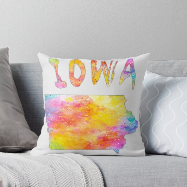 Item preview, Iowa State Pride - Vibrant Artistic Watercolor Silhouette designed and sold by mashmosh.