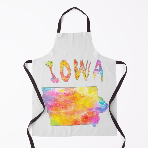 Item preview, Iowa State Pride - Vibrant Artistic Watercolor Silhouette designed and sold by mashmosh.