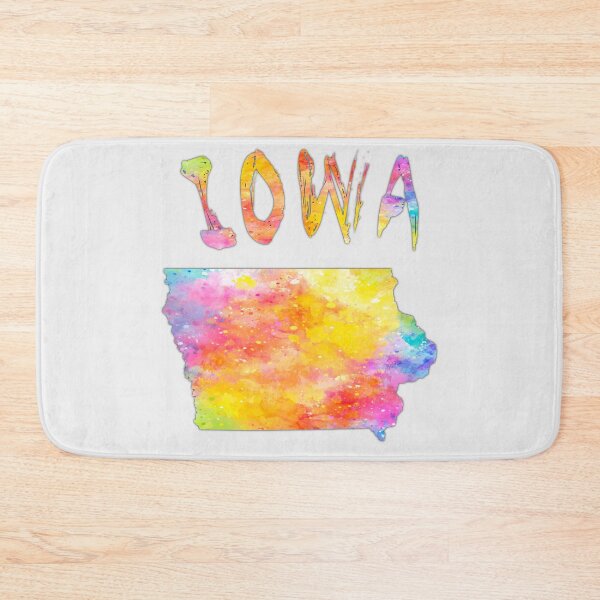 Item preview, Iowa State Pride - Vibrant Artistic Watercolor Silhouette designed and sold by mashmosh.