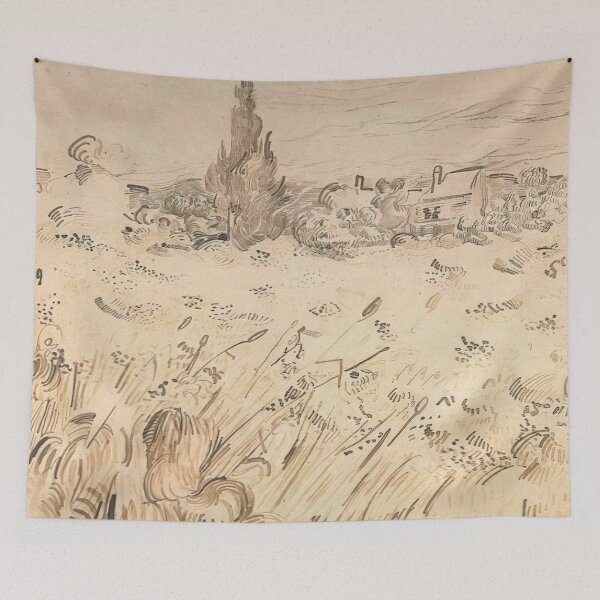 Item preview, Vincent Van Gogh - Wheat Field With Cypresses designed and sold by st1art.