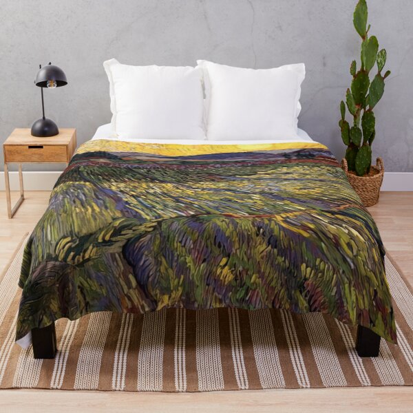 Item preview, Vincent Van Gogh - Wheat Field With Rising Sun designed and sold by st1art.