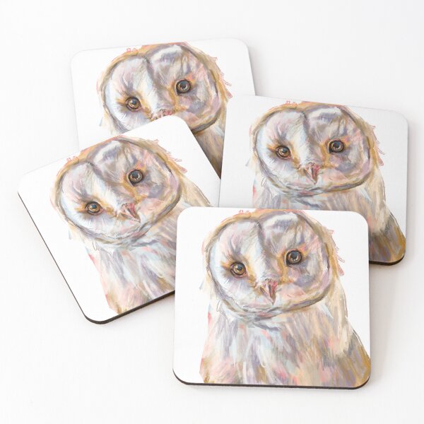 Item preview, Copy of Barn Owl digital Oil Painting by artist Elizabeth McAlarney designed and sold by Paintbrushbetty.