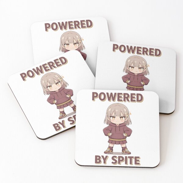 Item preview, Powered By Spite Lo-Fi Anime Petty Energy Motivation Quote designed and sold by GiftsForge.